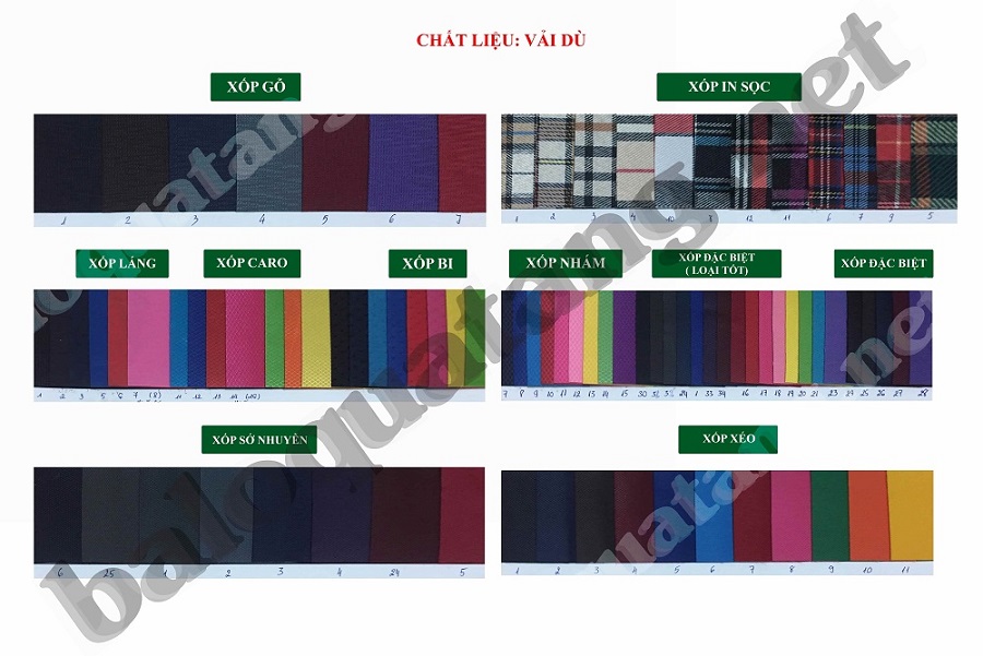 Vải bố polyester chống thấm nước