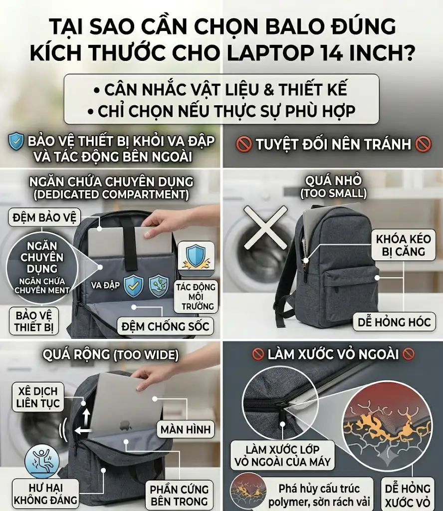 14 inch bằng bao nhiêu cm? Địa chỉ may balo laptop 14 inch uy tín - 14 inch bằng bao nhiêu cm