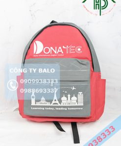 Mặt trước may Balo quà tặng Donatec