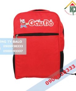 May balo quà tặng gấu đỏ