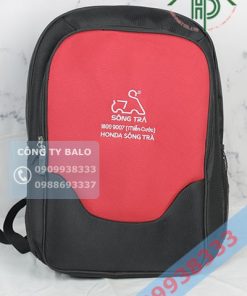 Mặt trước May balo quà tặng Honda sông trà