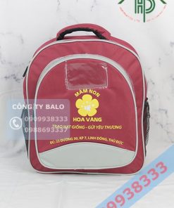 May balo mầm non Hoa Vàng mặt trước