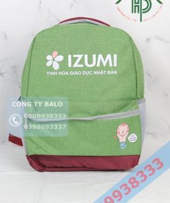 May balo mầm non IZUMI mặt trước