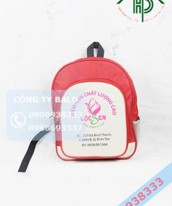 May balo mầm non Lộc Sen mặt trước