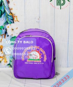 May balo mầm non ngôi nhà hạnh phúc mặt trước