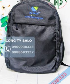 May balo quảng cáo De Heus mặt trước