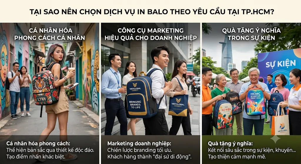Balo in hình theo yêu cầu