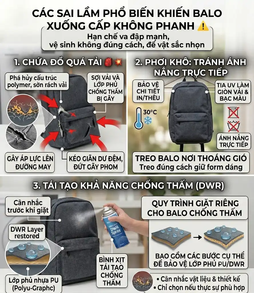 Mách bạn cách giữ form balo đúng cách để balo luôn bền đẹp như mới - Cách giữ form balo