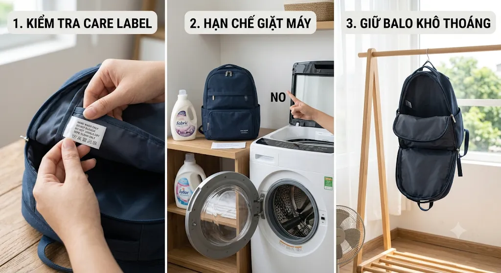 cách khử mùi hôi balo túi xách