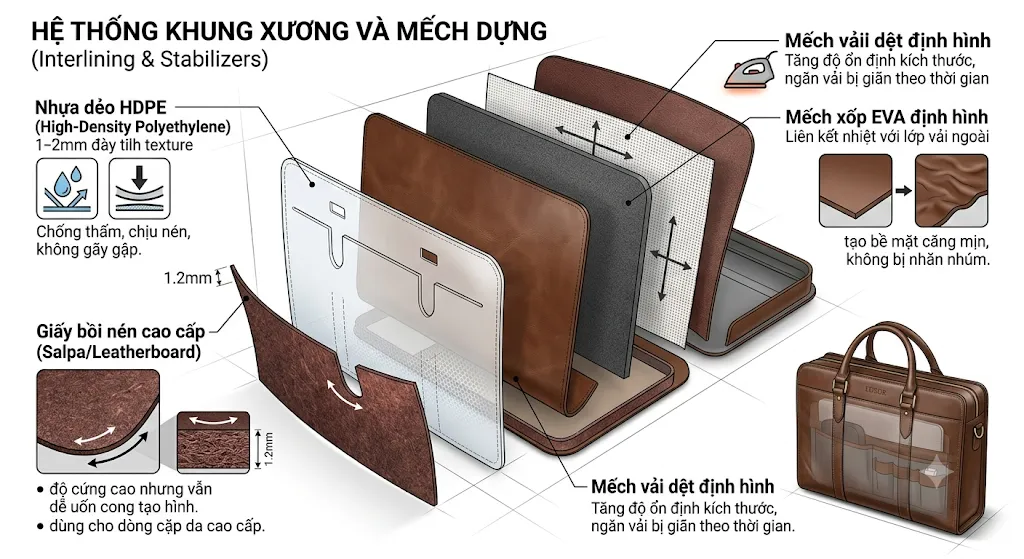 Cấu Trúc Form Dáng Trong Sản Xuất Cặp Laptop Công Sở Chuyên Dụng - Form Dáng Trong Sản Xuất Cặp Laptop