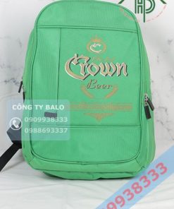 Mặt trước May balo quà tặng crown beer