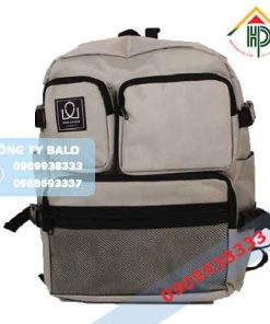 Mặt trước may Balo thời trang WIN HOUSE xám