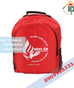 Mặt trước May balo quà tặng Đông Ấm
