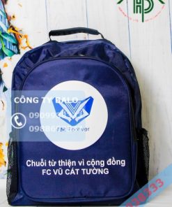 Mặt trước may balo quà tặng fc vũ cát tường