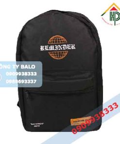 Mặt trước may Balo thời trang REMINDER đen