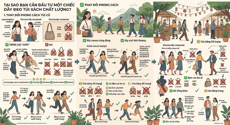 Mua dây đeo túi xách ở đâu uy tín, chất lượng và thời trang nhất? - mua dây đeo túi xách ở đâu ?