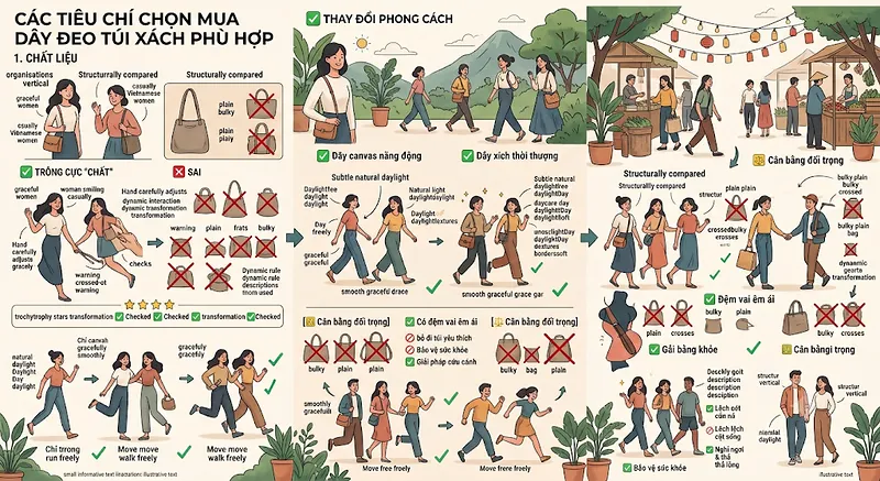 Mua dây đeo túi xách ở đâu uy tín, chất lượng và thời trang nhất? - mua dây đeo túi xách ở đâu ?