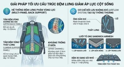 Phương Pháp Xưởng Sản Xuất Tối Ưu Quai Đeo & Đệm Lưng Balo Laptop