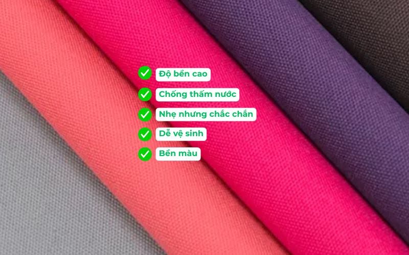 Ưu điểm vượt trội của vải oxford