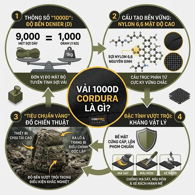 Vải 1000D Cordura