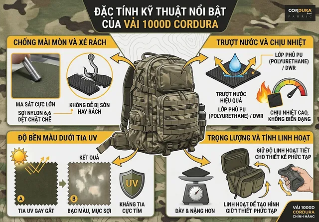 Vải 1000D Cordura