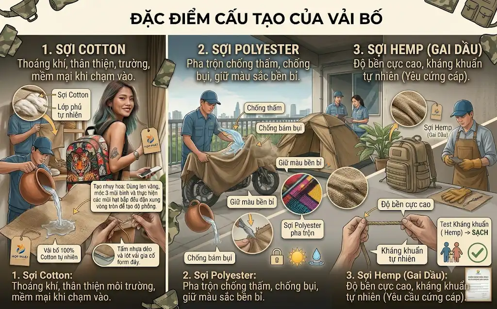 Vải bố là gì? Tổng quan về chất liệu vải bố chi tiết từ A-Z - Vải bố Vải bố là gì? Tổng quan về chất liệu vải bố chi tiết từ A-Z - Vải bố