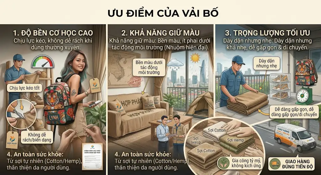 Vải bố là gì? Tổng quan về chất liệu vải bố chi tiết từ A-Z - Vải bố Vải bố là gì? Tổng quan về chất liệu vải bố chi tiết từ A-Z - Vải bố