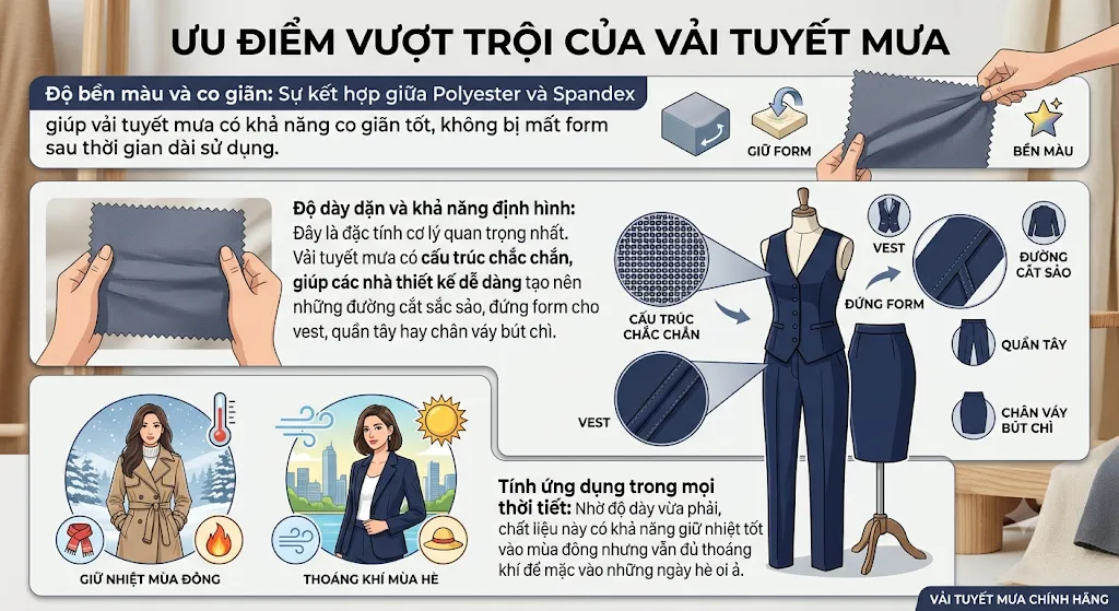 Vải Tuyết Mưa Là Gì? Tổng Quan Về Chất Liệu “Quốc Dân” Trong May Mặc - Vải tuyết mưa là gì ?